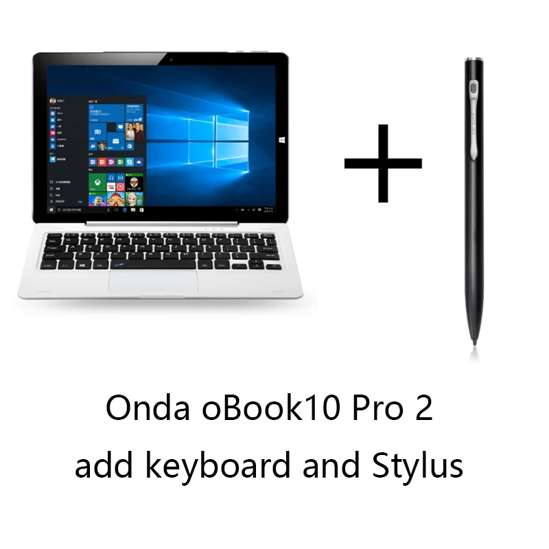 Onda oBook 10 Pro 2 планшетный ПК Atom X7-Z8750 4 Гб ОЗУ 64 Гб ПЗУ 10,1 дюймов 1920*1200 ips экран Windows 10 двухдиапазонный wifi BT 4,0 - Комплект: add keyboard n pen
