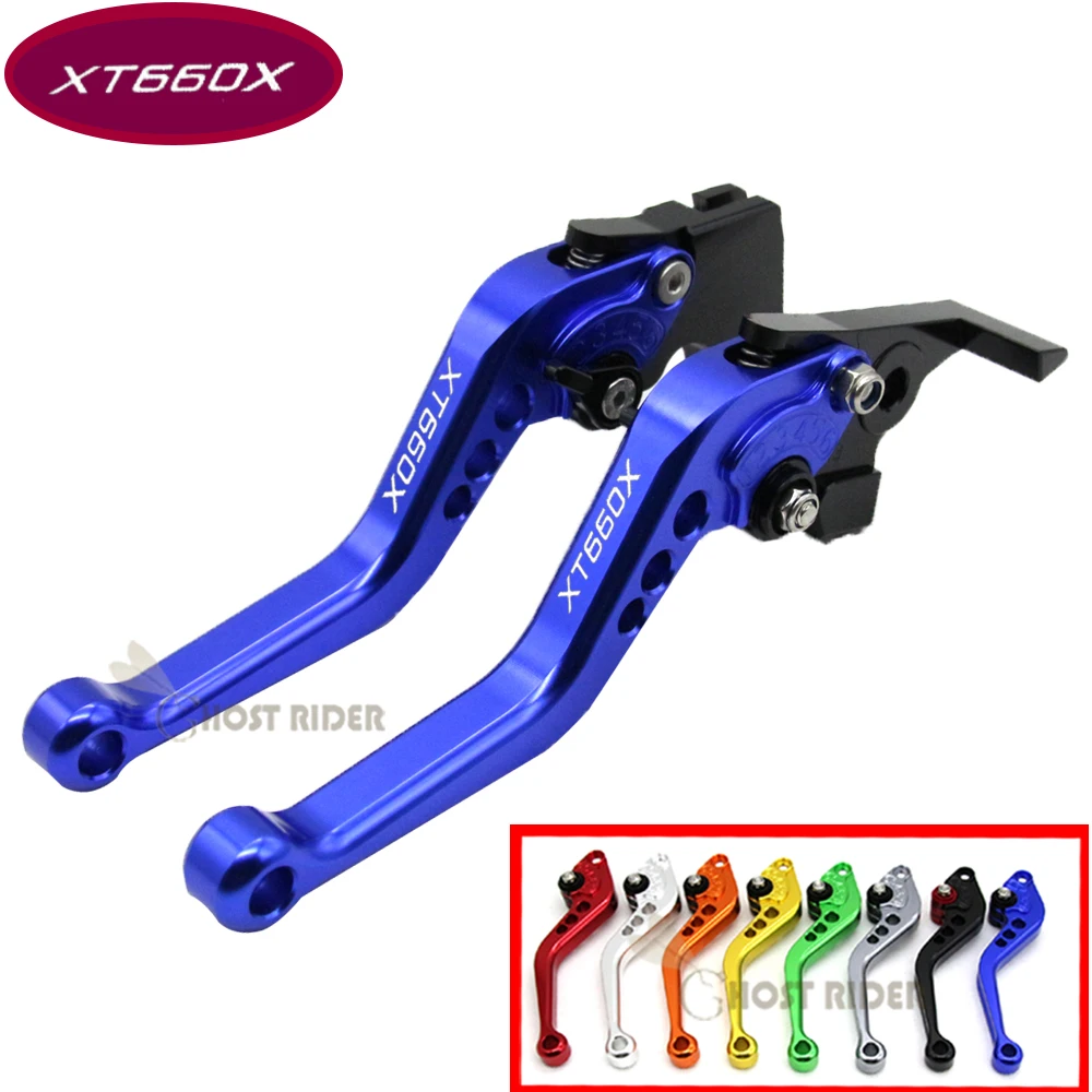 Для Yamaha XT660X XT 660 X 660X SuperMotard 2004 2008 2007 2006 CNC аксессуары для мотоциклов Короткие Рычаги
