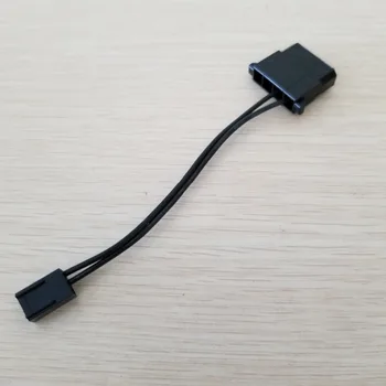 

50pcs/lot D-Type IDE 4Pin Female to 3Pin Male Cooling Fan Transfer Power Cable Adapter 22AWG 10CM