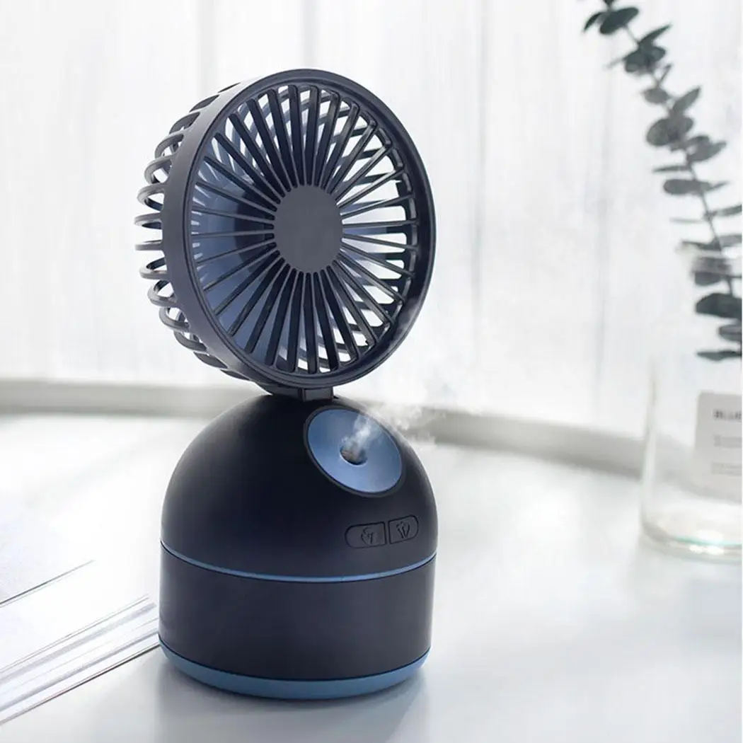 

Mini Humidifier Spray Fan USB Charging 3-Gear Wind Speed Portable Multifunctional Mute Mist Fan Summer Personal Air Cooler
