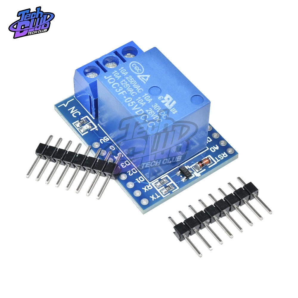 One Channel Wemos D1 Mini Relay Shield for Wemos D1 Mini Relay Module for Arduino ESP8266 Development Board 1 Channel