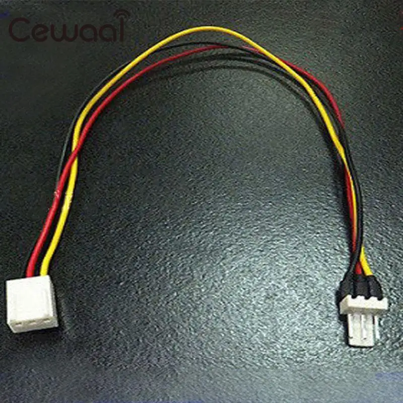 

Cewaal 3-Pin CPU Case Fan Power Connector Cable Socket Parts Rubber Wire Core For Molex Cable Adapte
