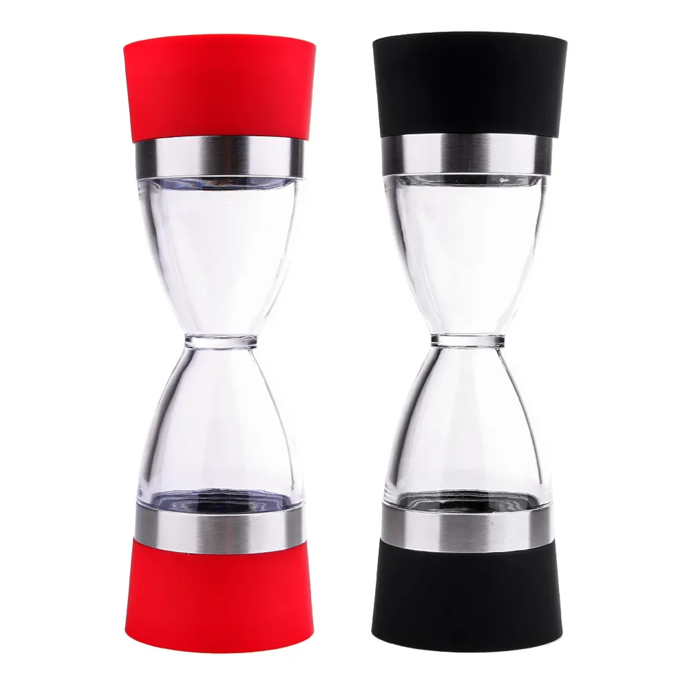 Stainless Steel Manual Salt Pepper Mill Grinder Grind 2 In 1 Ceramic CorePortable Kitchen Mill Muller