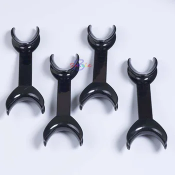 

4PCS/8PSmall+Large Dental Tool T-Shape Intraoral Cheek Lip Retractor Opener Double Head Orthodontic Teeth Mouth Opener Black
