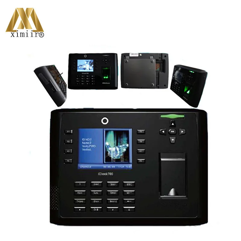 لينكس نظام Wifi TCP/IP بصمة recorgnition آلة مع بطارية Iclock700 بصمة التحكم في الوصول والوقت تسجيل