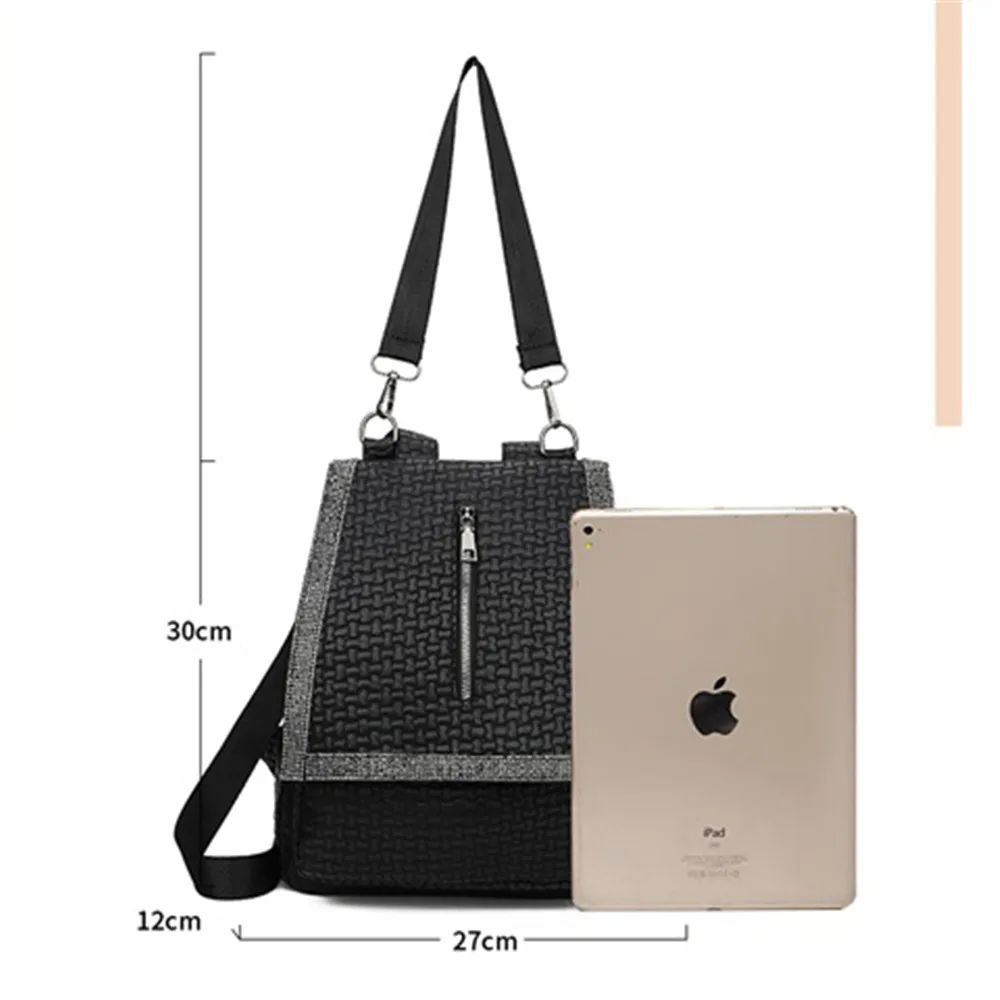 Женский рюкзак в форме бриллианта роскошный мягкий кожаный женские сумки дизайнерские Mochila Feminina ретро печать сумки на плечо для женщин 2019 Sac