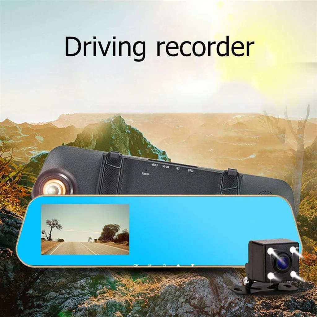 Franchise DVR Dash Camera Dash Cam Car Dvr Mirror Dual Lens Camera Rearview Auto Recorder Night Vision Recording Sprint Camera