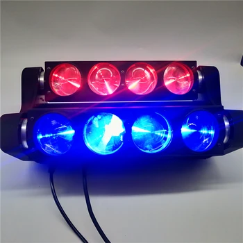 

8pcs / 8x12w 4 in 1 RGBW LED Spider Light Color Beam Light LED Moving Head Light Disco Stage Light Dedicated Party Concert