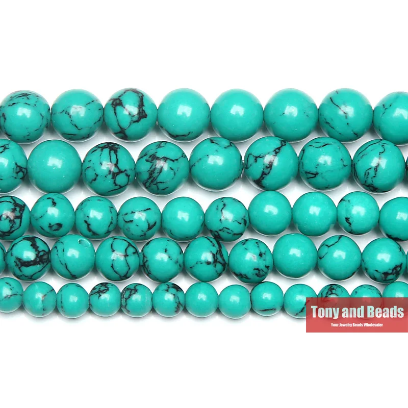 

Free Shipping Natural Stone Chinese Lt Green Turquoises Round Loose Beads 15" Strand 6 8 10 MM Pick Size