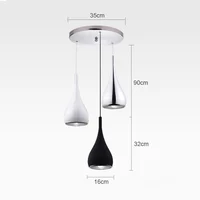 Modern Restaurant Pendant Lights Minimalist LED Hand Lamp 5