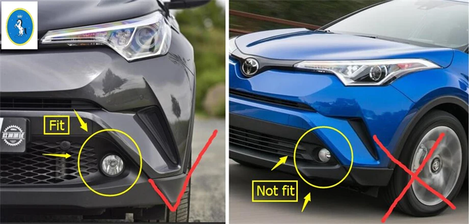 Автомобильные аксессуары Yimaautotrims передние противотуманные фары кольцевая рамка