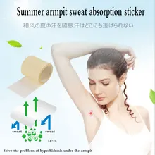 6 м летние подмышки анти-пот колодки ультра-тонкий дышащий впитывание сухой дезодорированный Прозрачный Анти-потоотделение палка femme needory