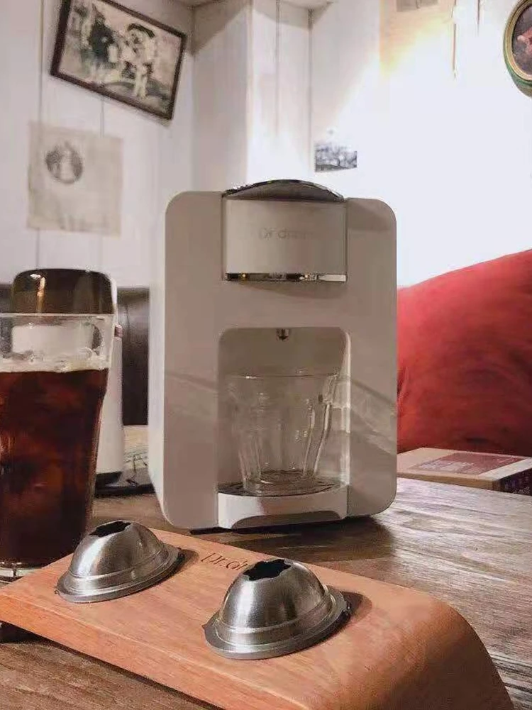 Coffee Maker Italian Capsule Coffee Machine Household Fully Automatic Small-sized Continuous System Mini- Hot Drink Machine