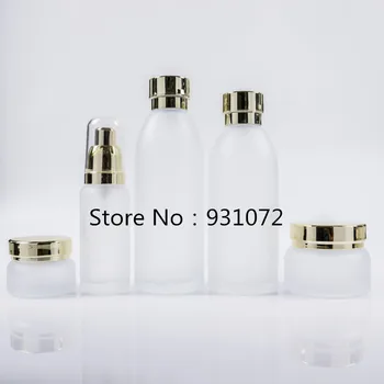 

2018 New 100pcs 20g 50g Cosmetics empty jar Transparent glass bottle frosted container creams silver acrylic plastic