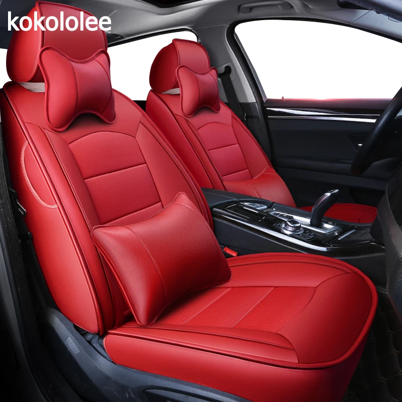 kokololee custom auto real leather car seat cover For renault logan LAGUNA captur kadjar fluence la
