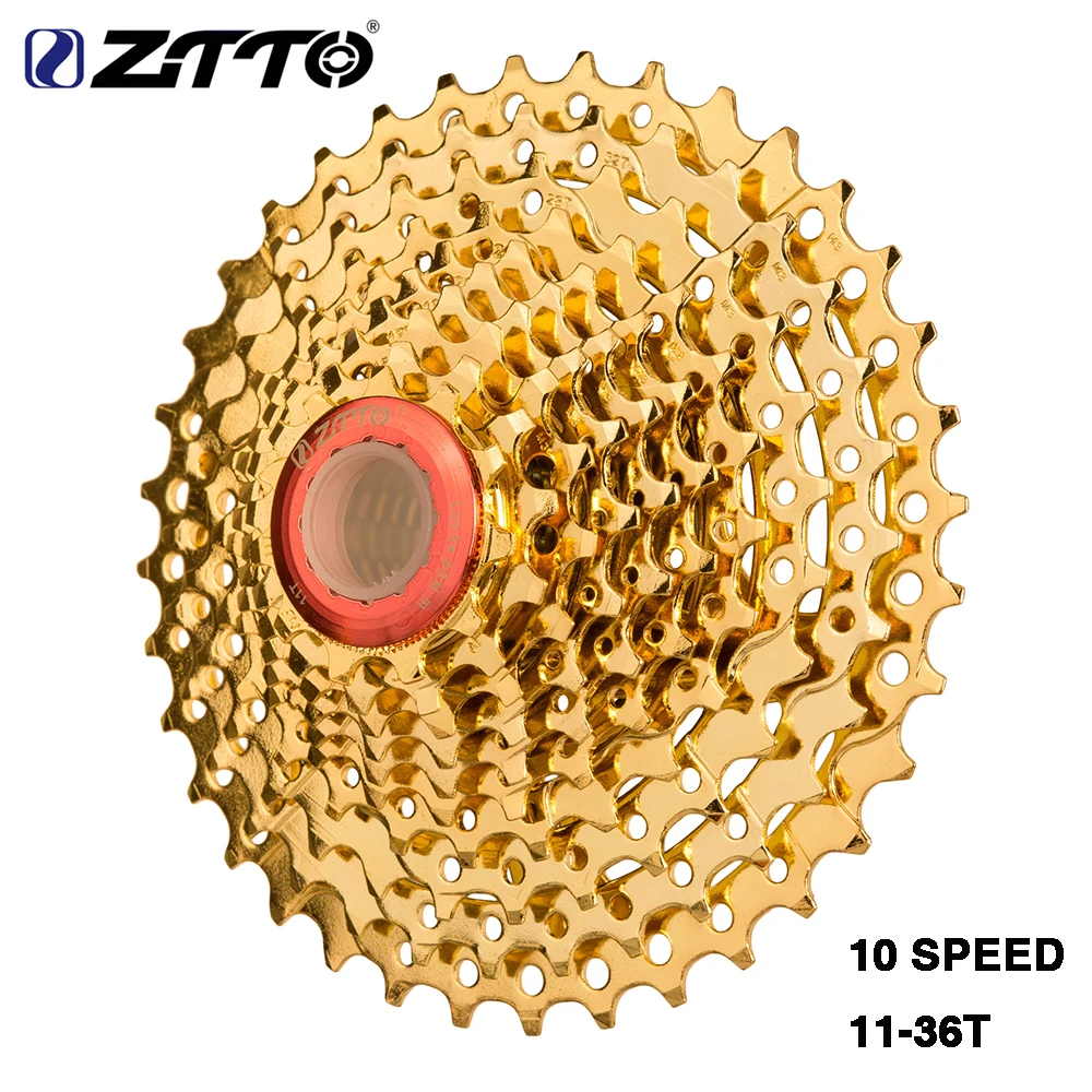 ZTTO MTB 10 скоростей 10s кассета 11-36 T Золото Золотой свободного хода маховик на запчасти M610 XT M785 SLX M670 XTR M975 K7 NX GX