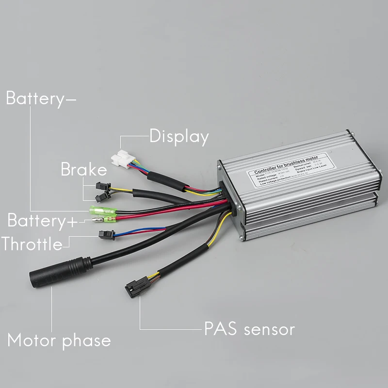 Контроллер для электрического велосипеда, 36 В, 48 В, 350 W/500 W/750 W/1000 W/1500 W бесколлекторный мотор контроллер электрический самокат с KT LCD3 Дисплей