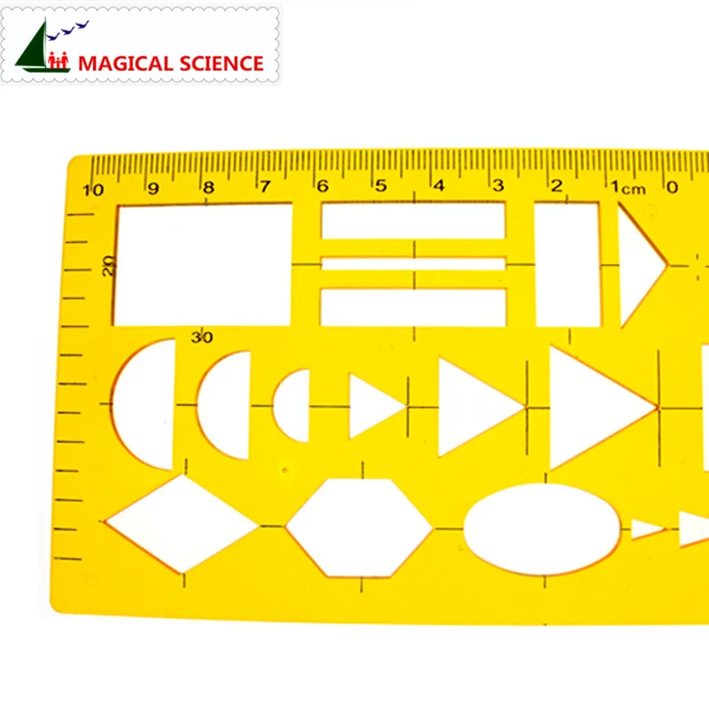 plastic Network Technology Template drawing design ruler for students Flexible Web graphic design tools JSH4374 - 3