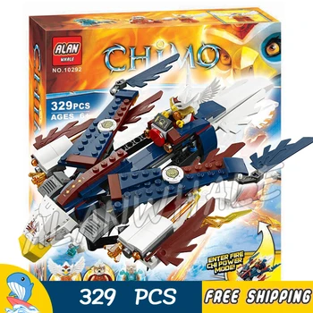 

329pcs Eris' Fire Eagle Flyer Strainor Fighter Ice Cage Kdom 10292 Model Build Blocks Kid Bricks Compatible With