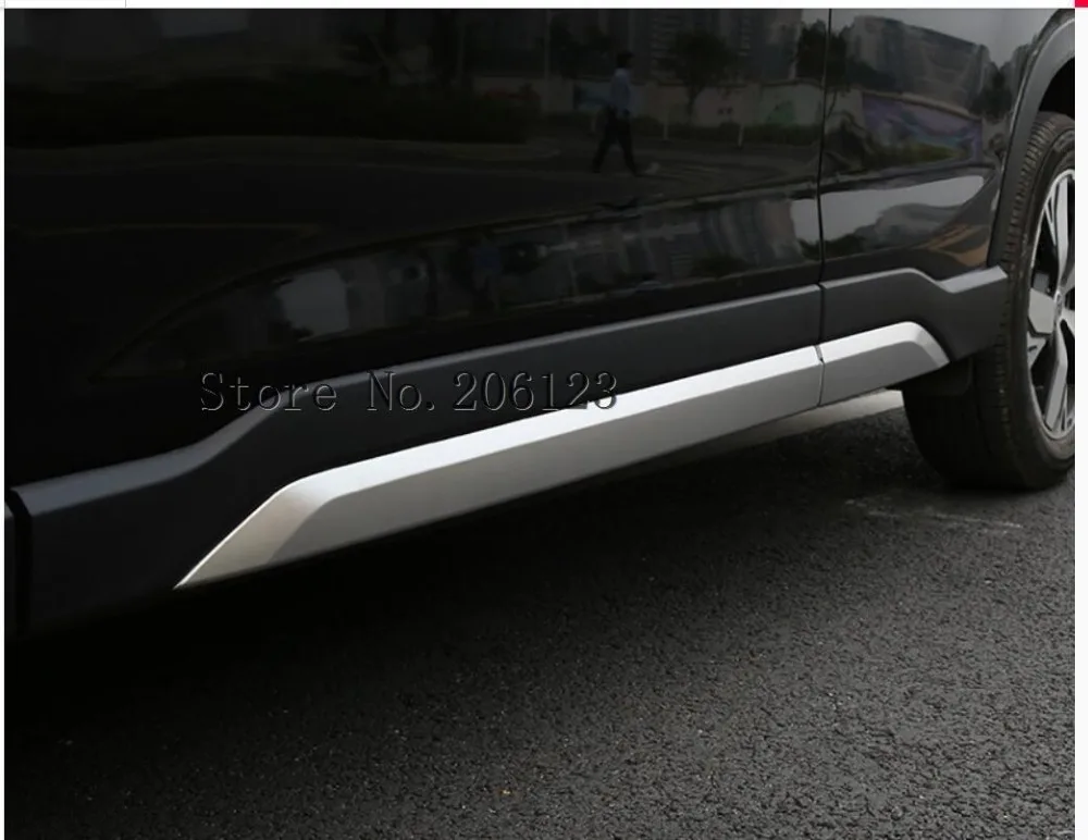 Боковой нижней двери средства ухода за кожей рельефные накладки детали отделки защитный рамки для Subaru Forester SK автомобилей интимные аксессуары