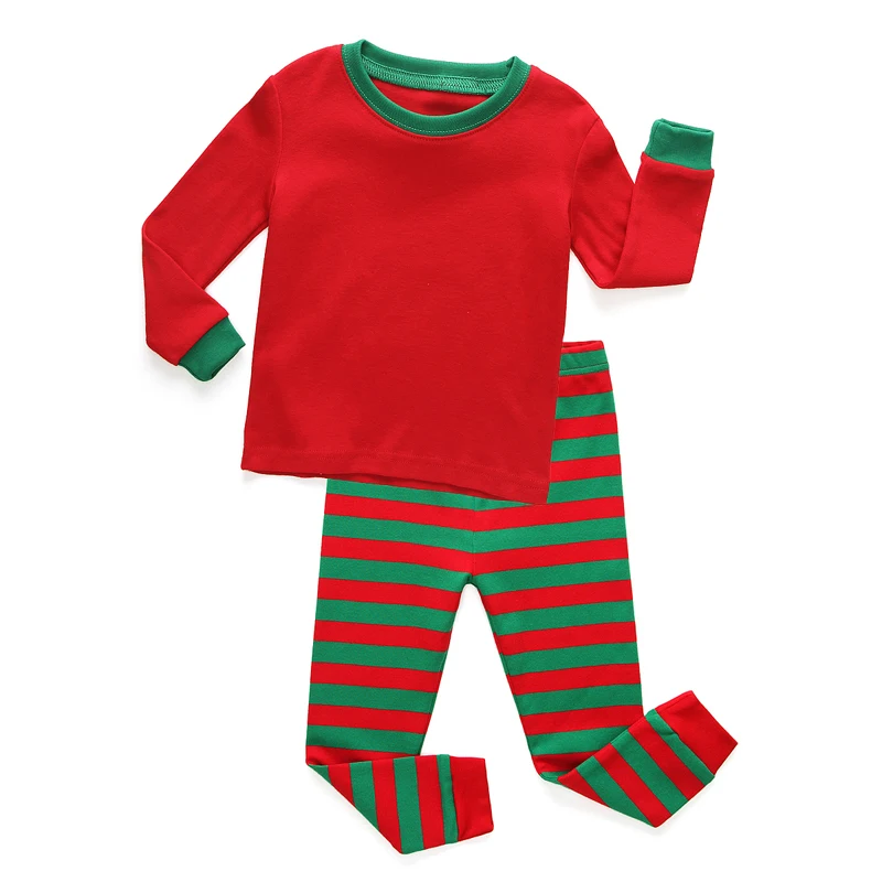 Kid boy girl sibling family Christmas pajamas sleepwear