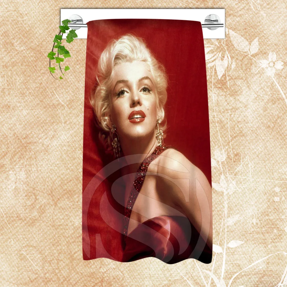 

H-P97 Custom Big Size 140cmx70cm Cotton Bath Towel marilyn monroe #16 Shower Towel For your family SQ00722-@H097