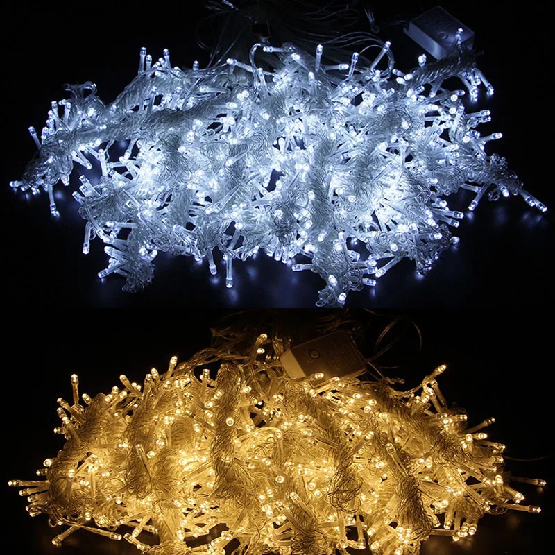  Led Fairy Wedding Curtain String Light 300 Bulbs 3x3m Icicle Beads Garland Party Twinkle Starry Garlden Holiday Decoration Lamp (28)