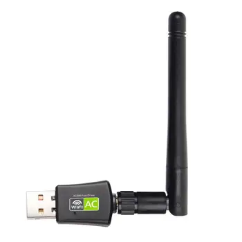 

Dual Band 600Mbps 5G 2.4G USB Wireless WiFi Antenna Dongle Wireless LAN Adapter 802.11ac Network Lan Card for Windows /Mac