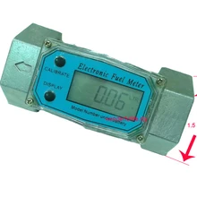 1,5 дюймов турбины цифровые дизельные овальная шестерня расходомер топлива NPT 10-200 L/GAL/PT/QT