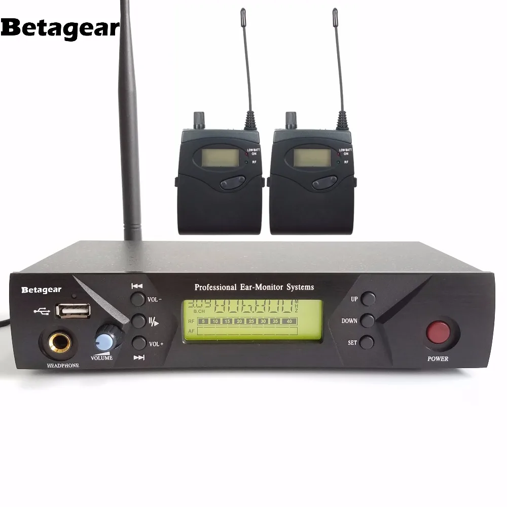 

Betagear Stage monitoring systems IEM 510 digital wireless In Ear Professional Stage Wireless Monitor System w/ 2 Receiver 150M