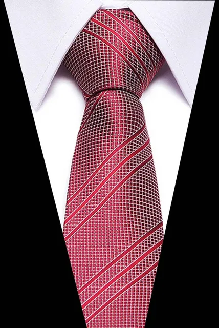 7.5m Mens Ties Pink Man Fashion Polka Dot Plaid Striped Floral Neckties Corbatas Gravata Jacquard Silk Business Tie for Men L48