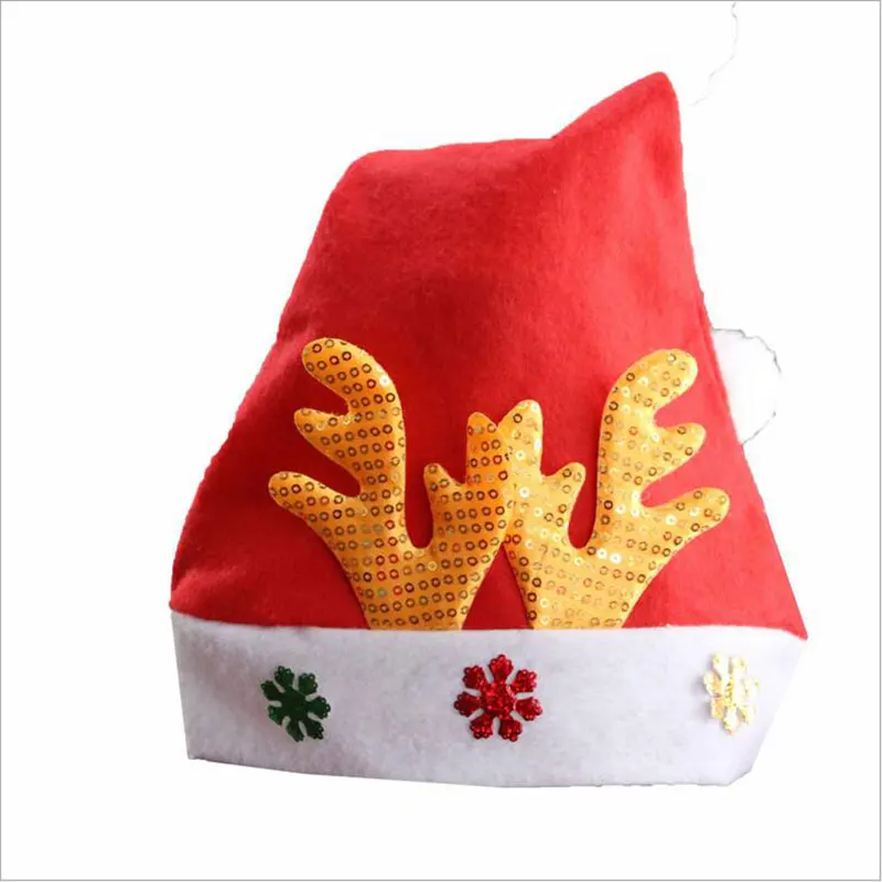 Multiple Xmas Hat Christmas Decoration For Home Supplies Santa Christmas Hats Children Adults Kids Cap For Christmas Party Props - Цвет: 10