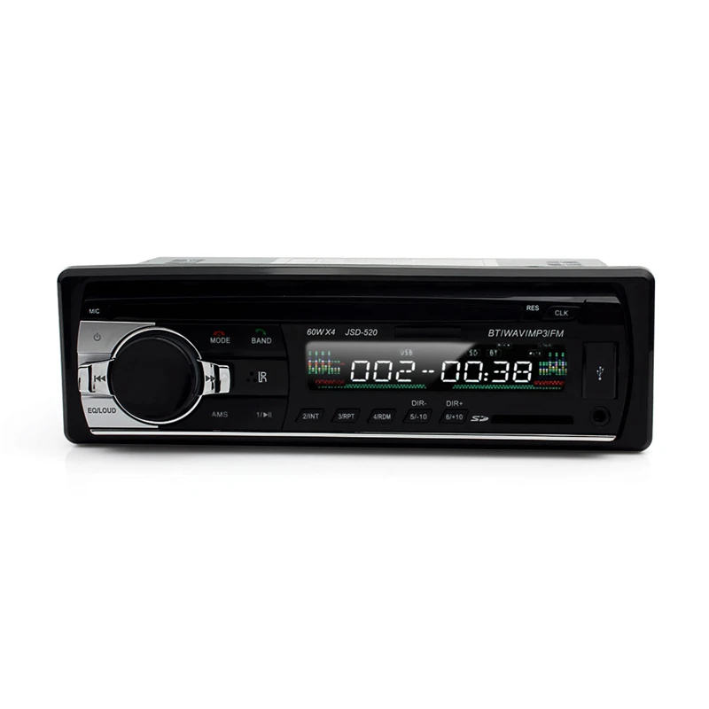 Mp3 плеер JSD 520 радиоприемник 12 В Bluetooth V2.0 автомобильная аудиосистема