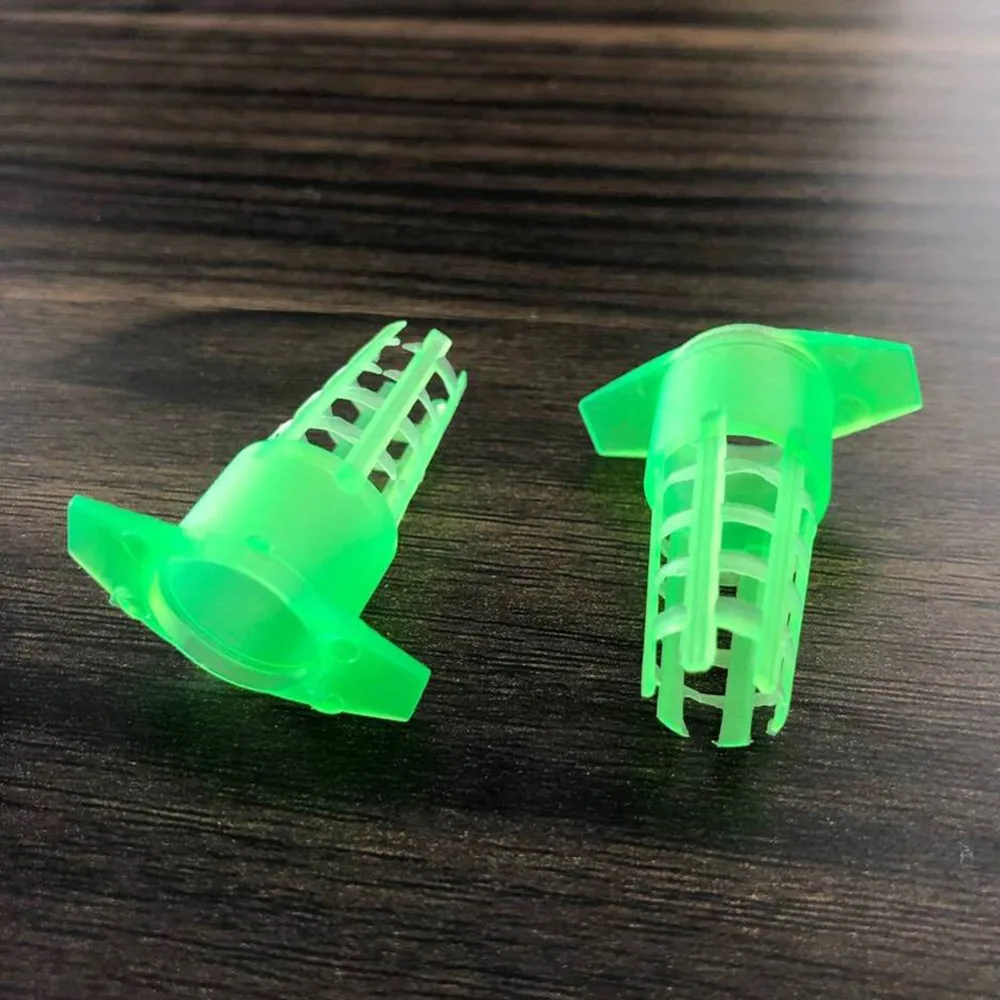100 Pcs Beekeeping Tools Green Plastic Bee Queen Cage Protective Cover Cell Protector Cages Beekeeping Equipment