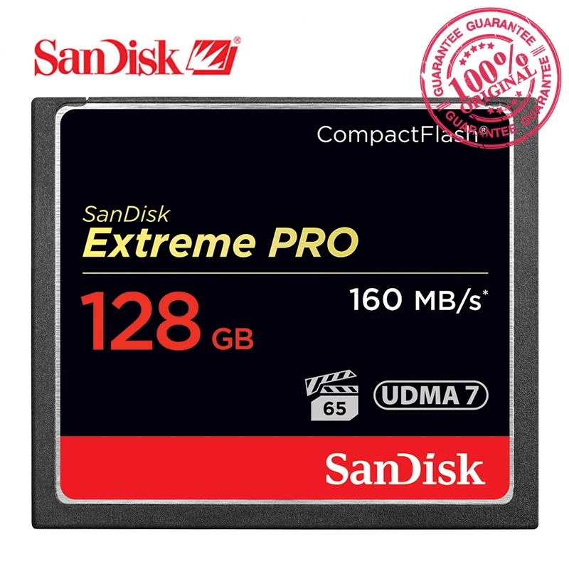 

SanDisk Memory Card CF Card Extreme Pro 128GB CompactFlash 1067X 160MB/s Read Speed For Rich 4K and Full HD Video SDCFXPS