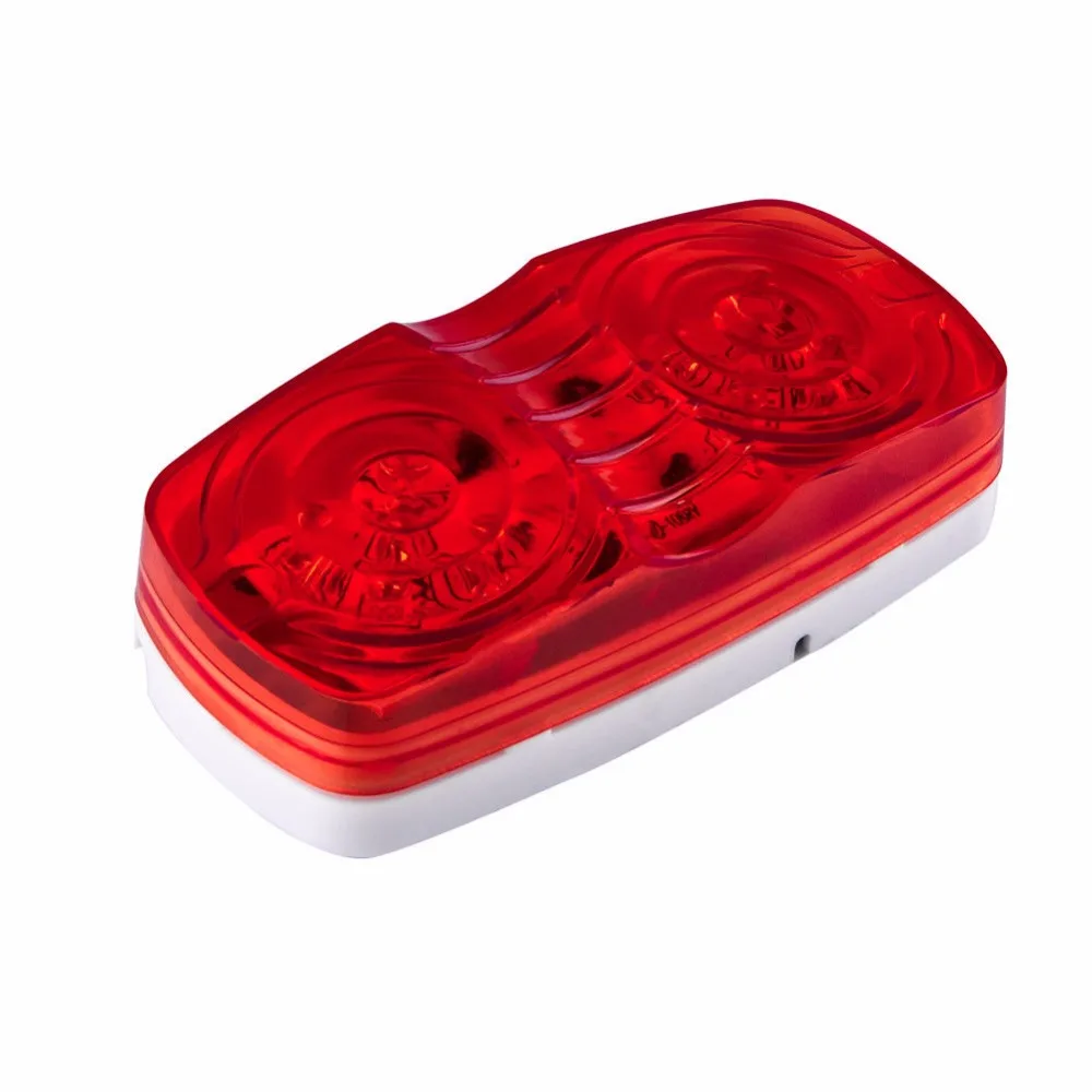 Fuleem 6 шт. 4 дюймов красный прицепы Маркер СВЕТОДИОДНЫЙ свет двойной Bullseye 10 светодиодный габаритный фонарь лампа 12 В водонепрони