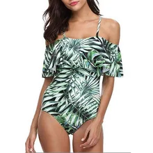 Женский купальник со шнуровкой Мягкий купальник Mayo монокини с принтом пуш-ап Badpak Цельный купальник maillot de bain femme