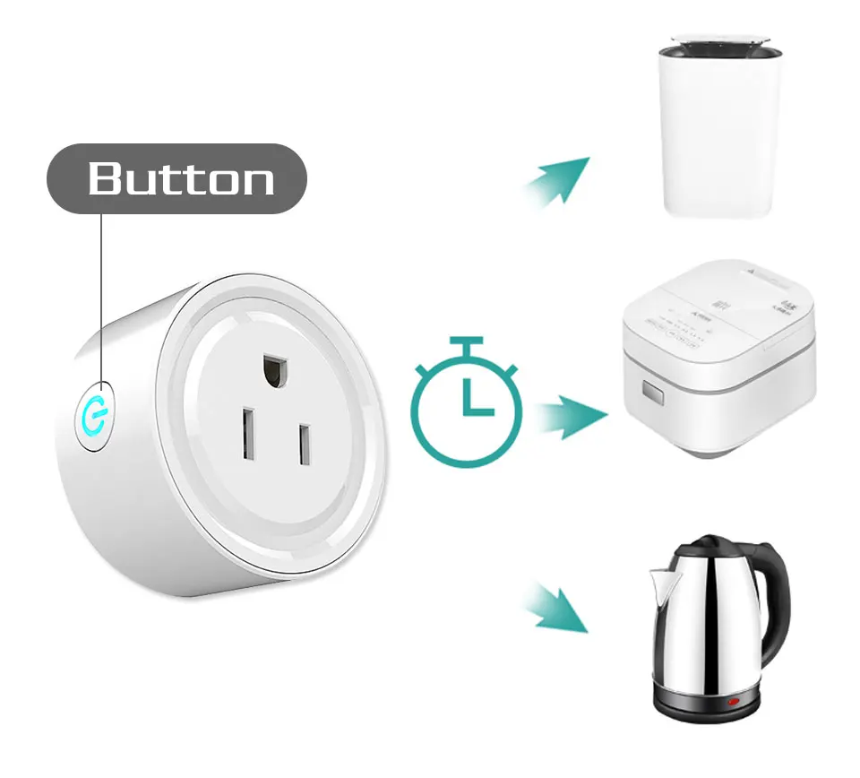 USA Smart Socket Wifi Wireless APP Remote Power Switch Home Power Plug for Amazon Alexa Google Wireless Outlet Voice Intelligent (11)