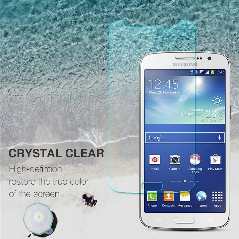 Anti-Shock Tempered Glass Film For Samsung Galaxy Grand 2 Duos G7102 G7105 G7106 G7108 G7109 G7108V Screen Protector On Grand2 (4)