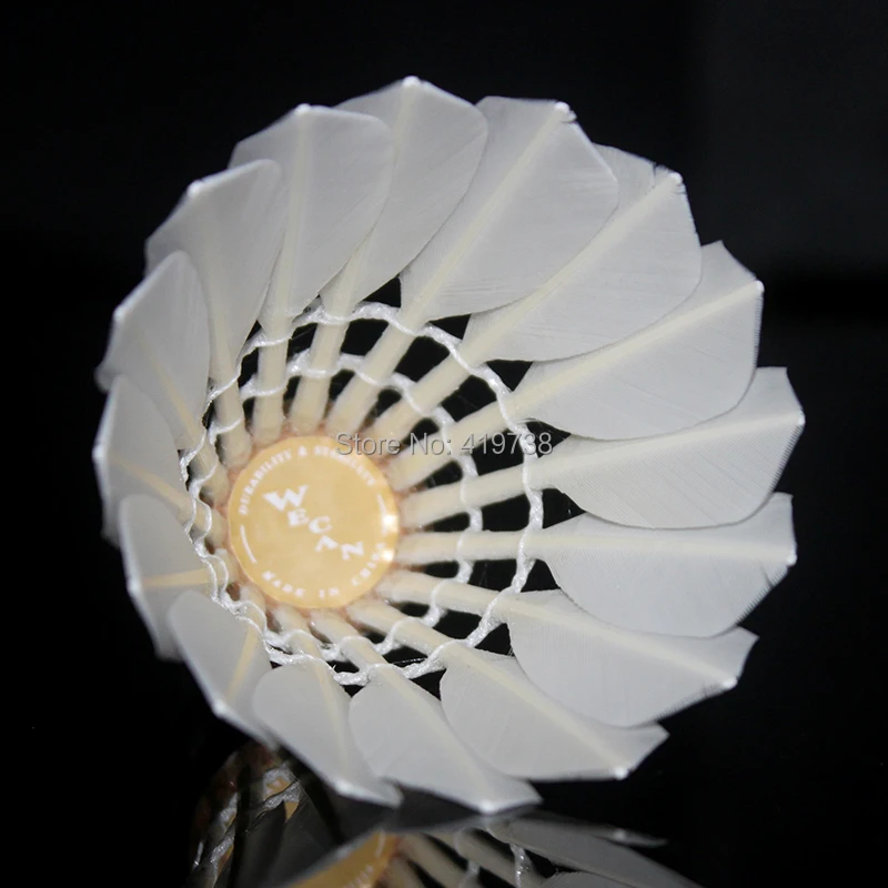 original WECAN shuttlecock Gold wecan class A duck feather shuttlecock badminton for competition 5 tube/lot