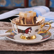 Европейский костяной фарфор кофейная чашка костюм вешалки Тип английский послеобеденный чай чайный набор Американский бытовой черный чай чашка