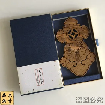 

2pcs Wood Cup Mat Creative Dinnerware Insulation Table Mat Luxury Restaurant Hotel Table Mat Chinese Style Wooden Gift Business