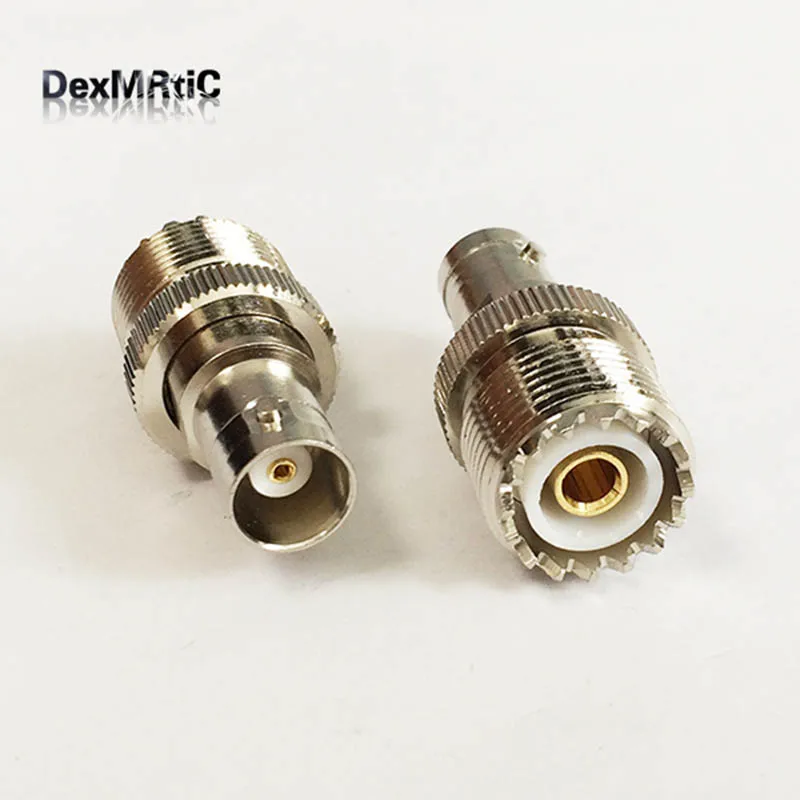 

1PC UHF Female SO239 to BNC Female Jack RF Coax Adapter convertor Straight Nickelplated NEW wholesale