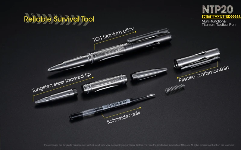 Nitecore NTP20 Multi-functional Titanium Tactical Pen (9)