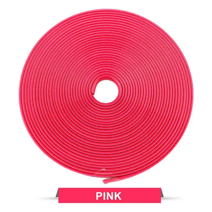 8 м/рулон, стиль, ipipa Rimblades, автомобильные цветные колесные диски, протекторы, Декор, Полоска, защита шин, линия, резиновая формовочная отделка - Цвет: Розовый