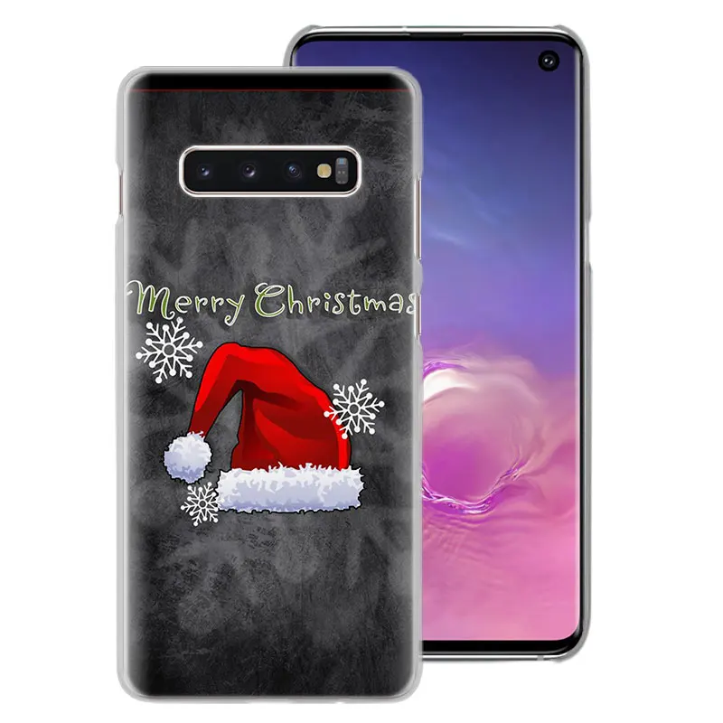 С Рождеством год чехол для телефона s для samsung Galaxy S10e S10 S8 S9 Plus M10 M20 M30 A50 S6 S7 Edge жесткий чехол