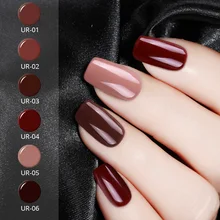 

UR SUGAR 7.5ml Caramel Brown Nail Gel Polish Elegant Coffee Pure Nude Grey Soak Off UV Gel Nail Art Manicure Varnish Lacquer