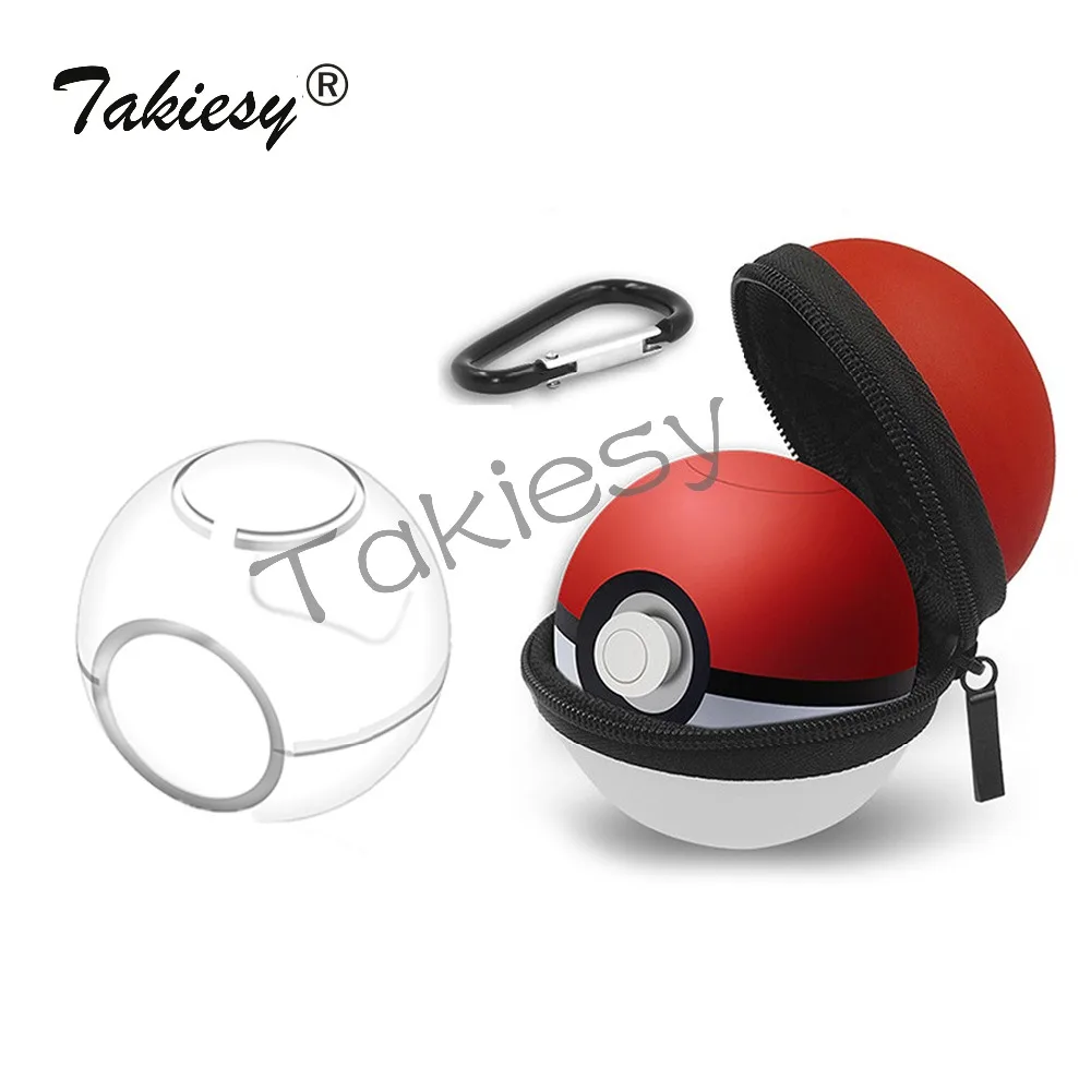 

2 in 1 for Nintend Switch Poke Ball Plus Controller Carrying Bag & Crystal Case Shell Cover Pokeball for nintendoswi