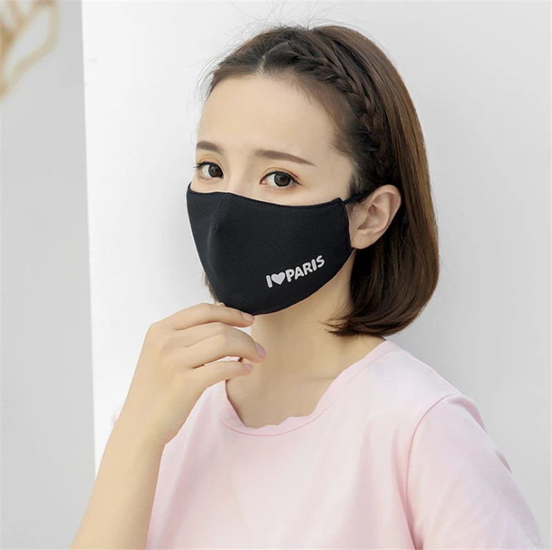 

Fashion Cotton Creative Dust-proof Masks Heating Mouth face Masks 3PCS black mask 3pcs