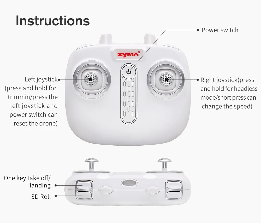 Вертолет SYMA RC X23W fpv-квадрокоптер Wifi передача в реальном времени Безголовый модель Дрон Профессиональный с камерой